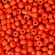 Seed beads 8/0 (3mm) Tangerine tango red